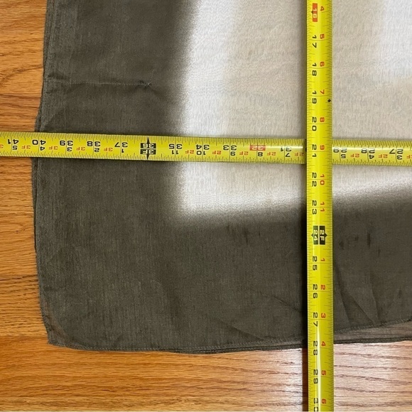 Sheer Ethereal Boho Geometric Ombré Poncho Tunic Top Minimalist Contemporary - Picture 10 of 12